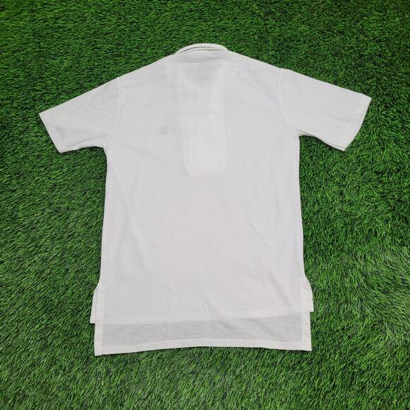 Vintage 80s Jantzen MOD Polo Shirt Small 18x28 White - Picture 2 of 11